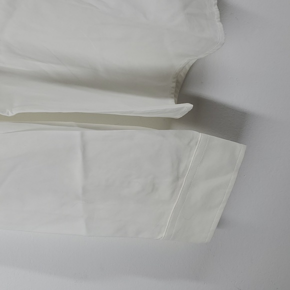 Lauren Ralph Lauren White Cotton Ruffle Button Down Shirt XL - Picture 4 of 12